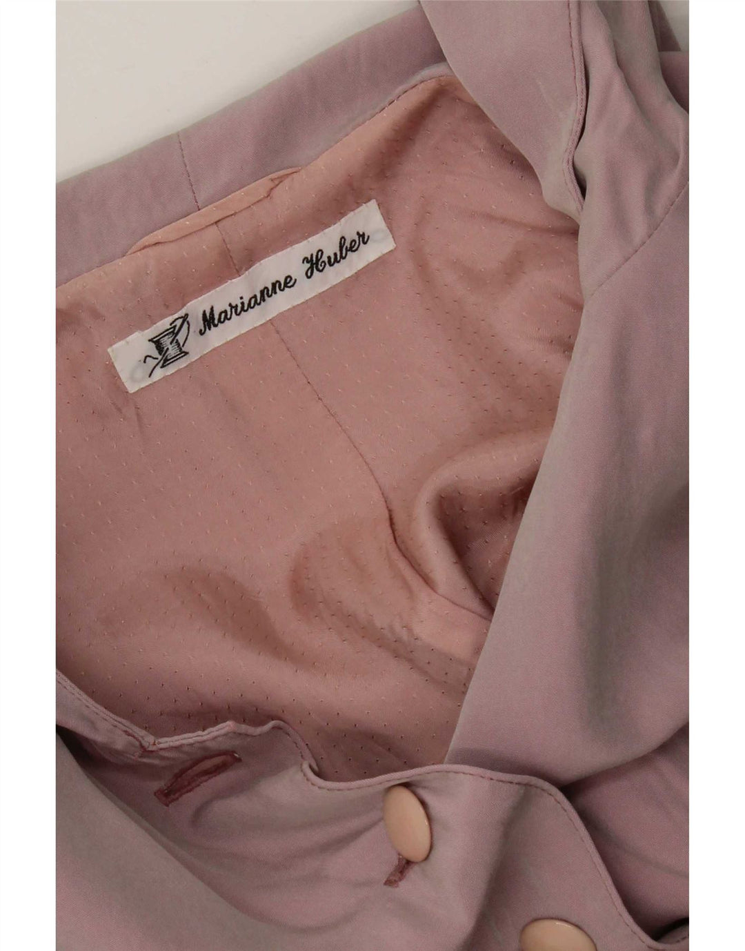 Jaqueta feminina vintage com capuz UK 14 Roxo médio