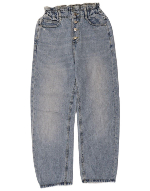 Calça jeans feminina cintura alta Zara EU 34 2XS W24 L24 azul