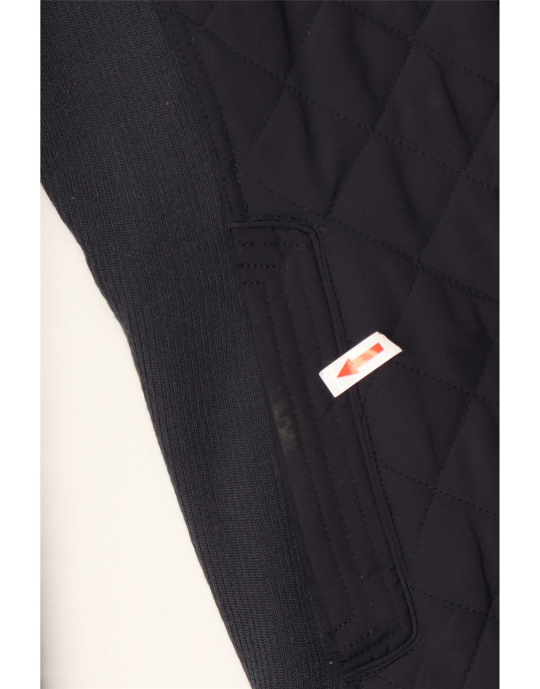 Jaqueta acolchoada feminina Zara UK 10 pequena azul marinho