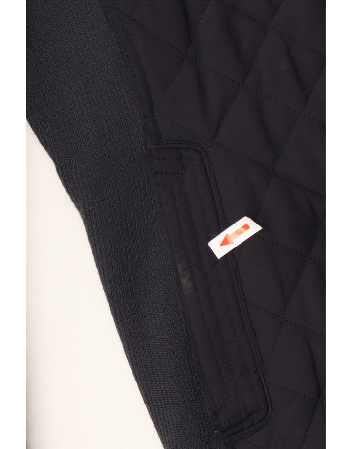 Jaqueta acolchoada feminina Zara UK 10 pequena azul marinho