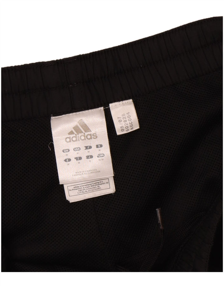 ADIDAS Mens Graphic Tracksuit Calças Joggers Médio Preto Poliéster