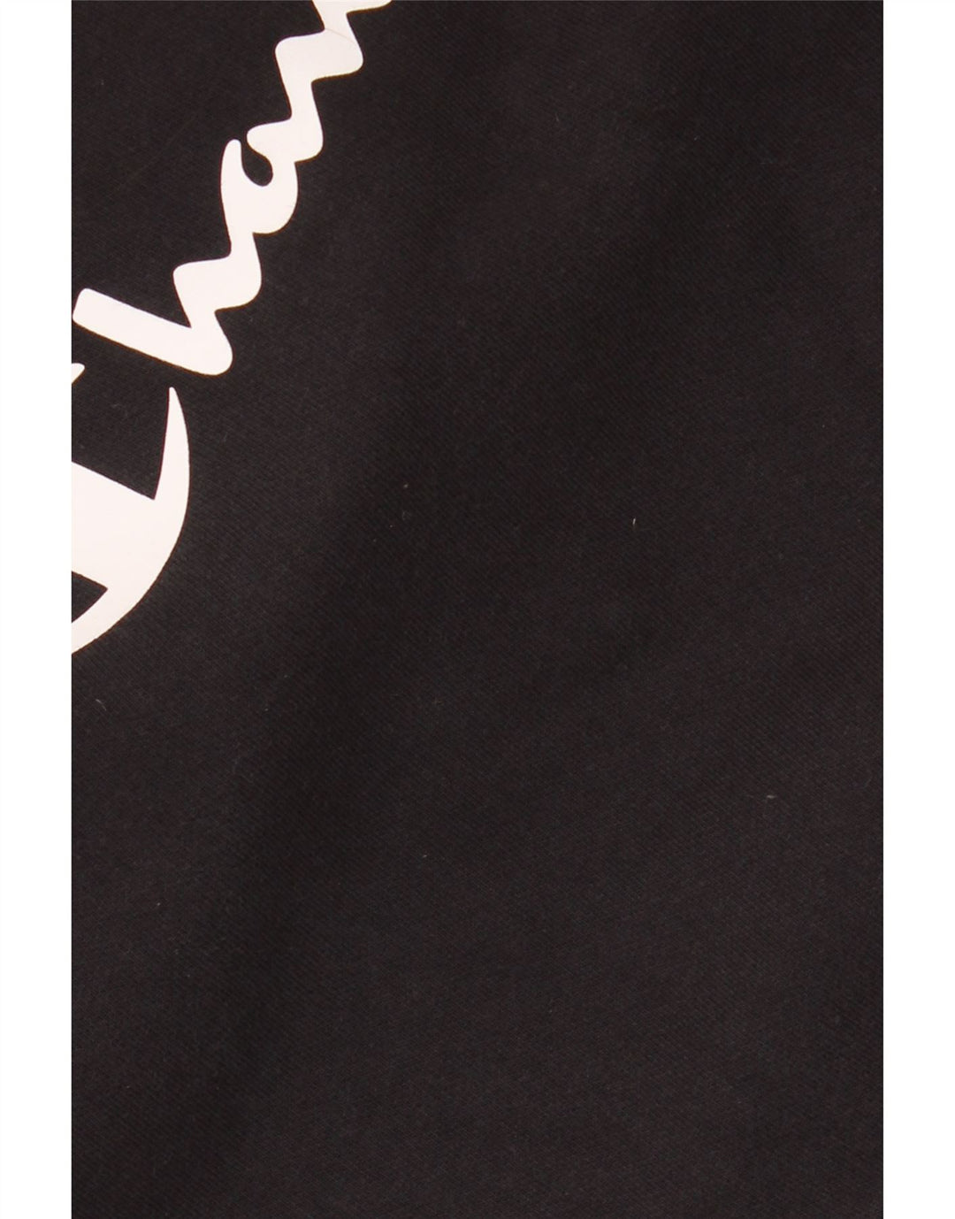 CHAMPION Suéter masculino com capuz gráfico médio algodão preto