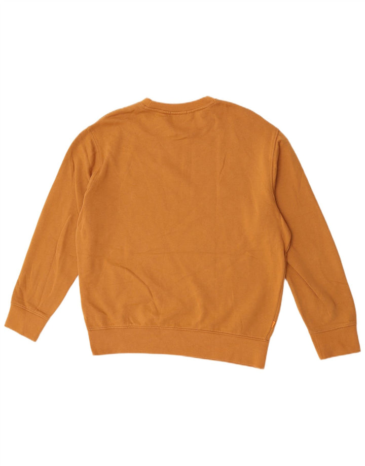 Moletom masculino Timberland Graphic Regular Fit grande algodão marrom