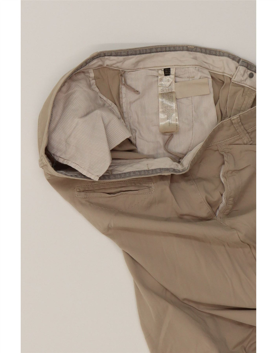 MASSIMO DUTTI Womens Slim Chino Trousers EU 42 Large W36 L32 Beige Cotton Vintage Massimo Dutti and Second-Hand Massimo Dutti from Messina Hembry 