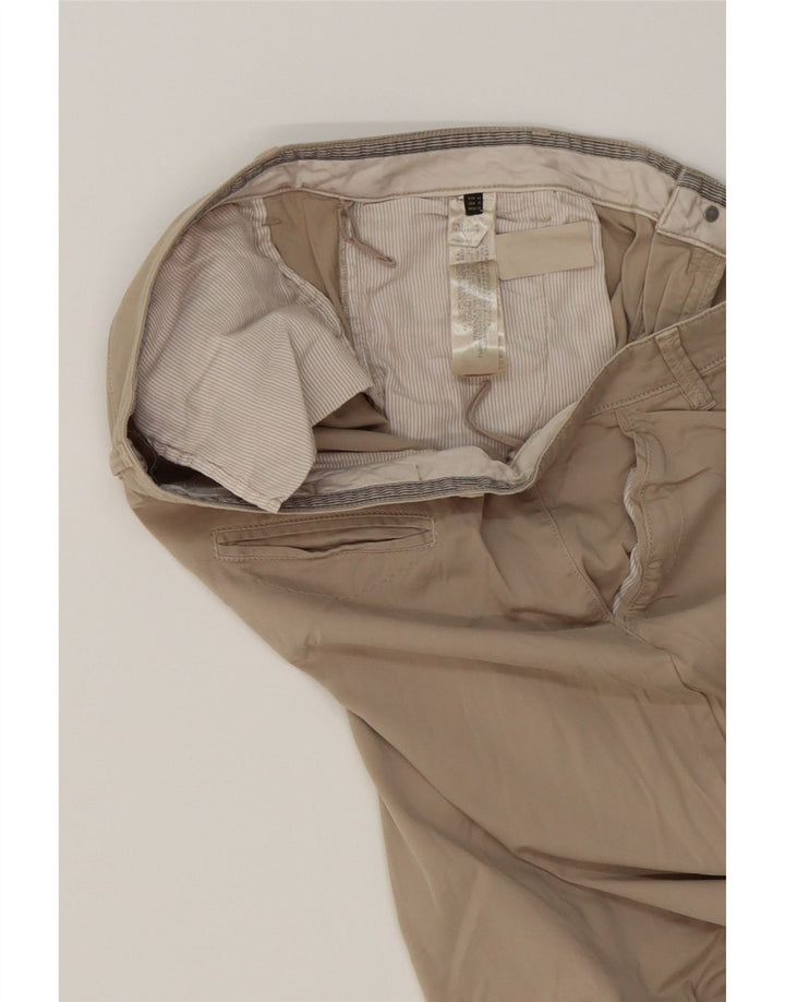 MASSIMO DUTTI Womens Slim Chino Trousers EU 42 Large W36 L32 Beige Cotton Vintage Massimo Dutti and Second-Hand Massimo Dutti from Messina Hembry 