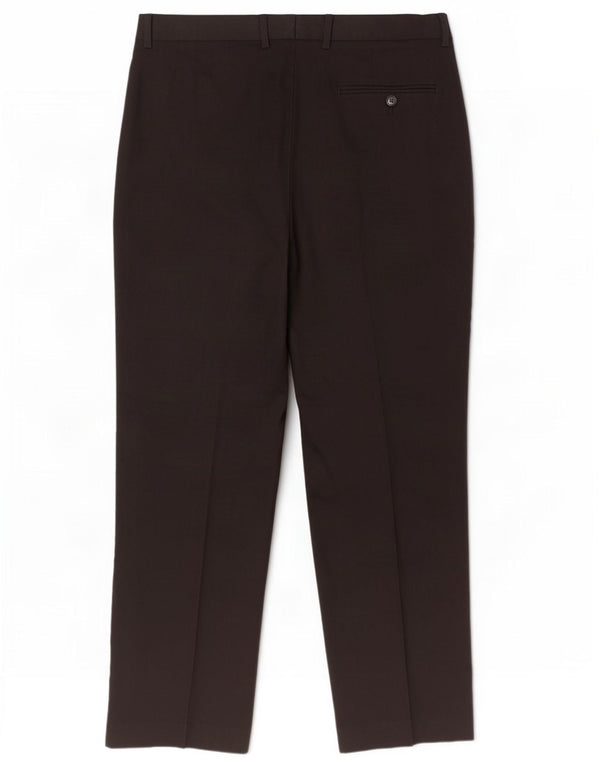 Calça casual masculina Marks & Spencer regular W36 L31 poliéster preto
