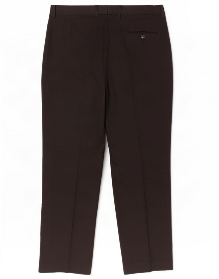 Calça casual masculina Marks & Spencer regular W36 L31 poliéster preto