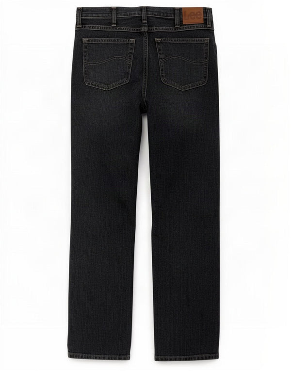 Lee Mens Regular Fit Straight Jeans W34 L32 Azul Marinho Algodão