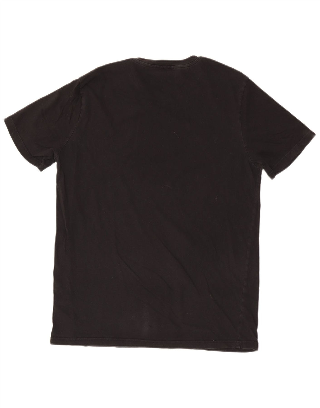 Camiseta masculina Benetton grande algodão preto