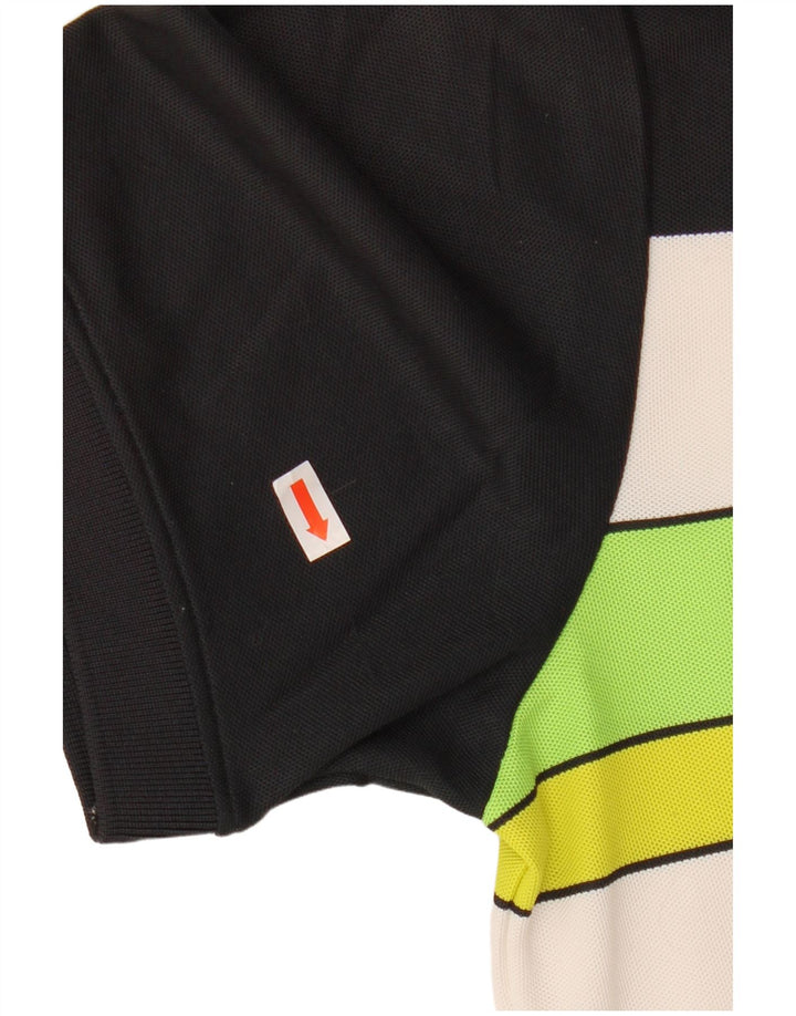 Camisa polo masculina Calvin Klein médio branco colorblock poliéster