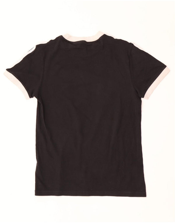 Camiseta feminina Adidas Oversized Top UK 4 XS Preto Colourblock Algodão
