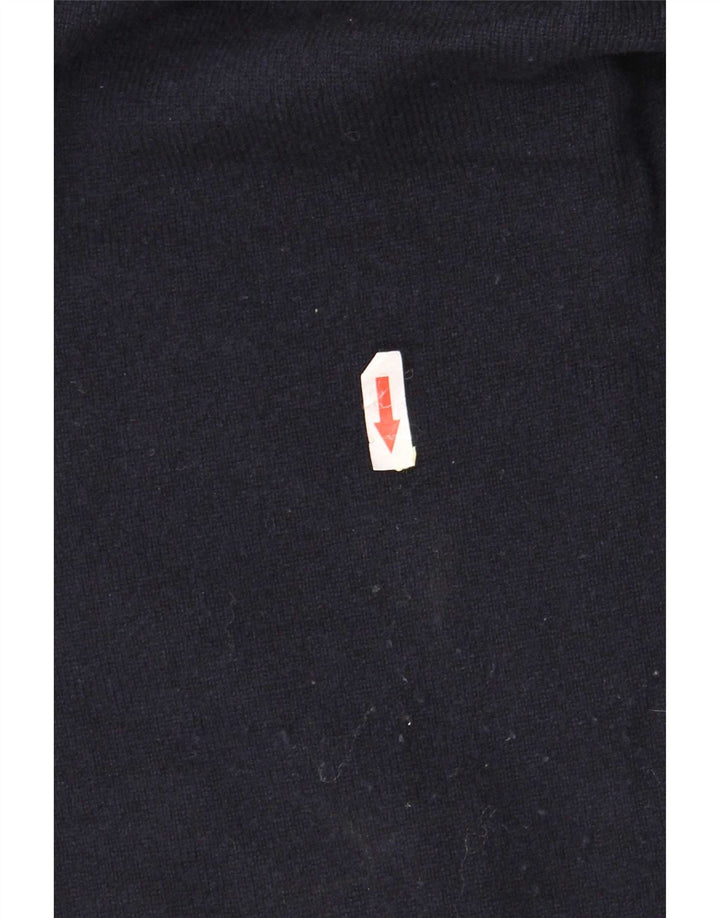 Suéter masculino Gant com gola redonda e lã de cordeiro azul marinho XL