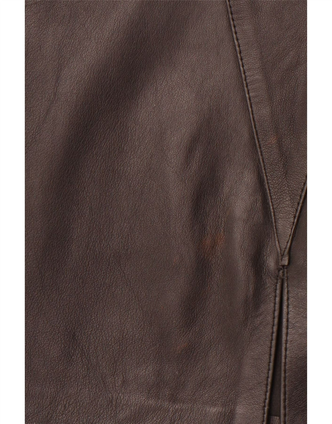 Saia feminina de couro VINTAGE W30 couro geométrico preto médio