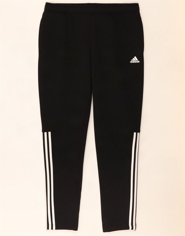 Calça de treino masculina Adidas grande poliéster preto