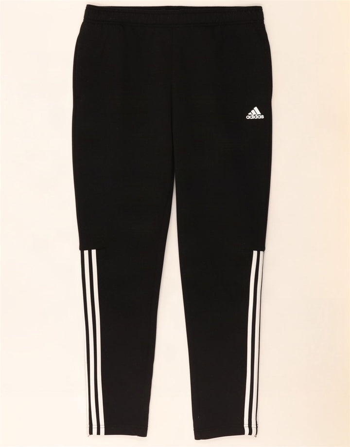 Calça de treino masculina Adidas grande poliéster preto