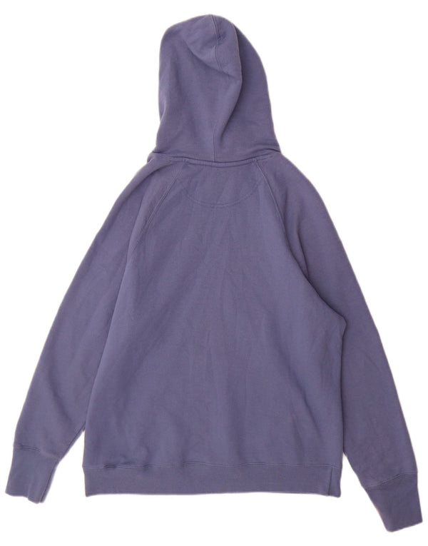 Jumper feminino com capuz gráfico Champion UK 16 grande algodão azul