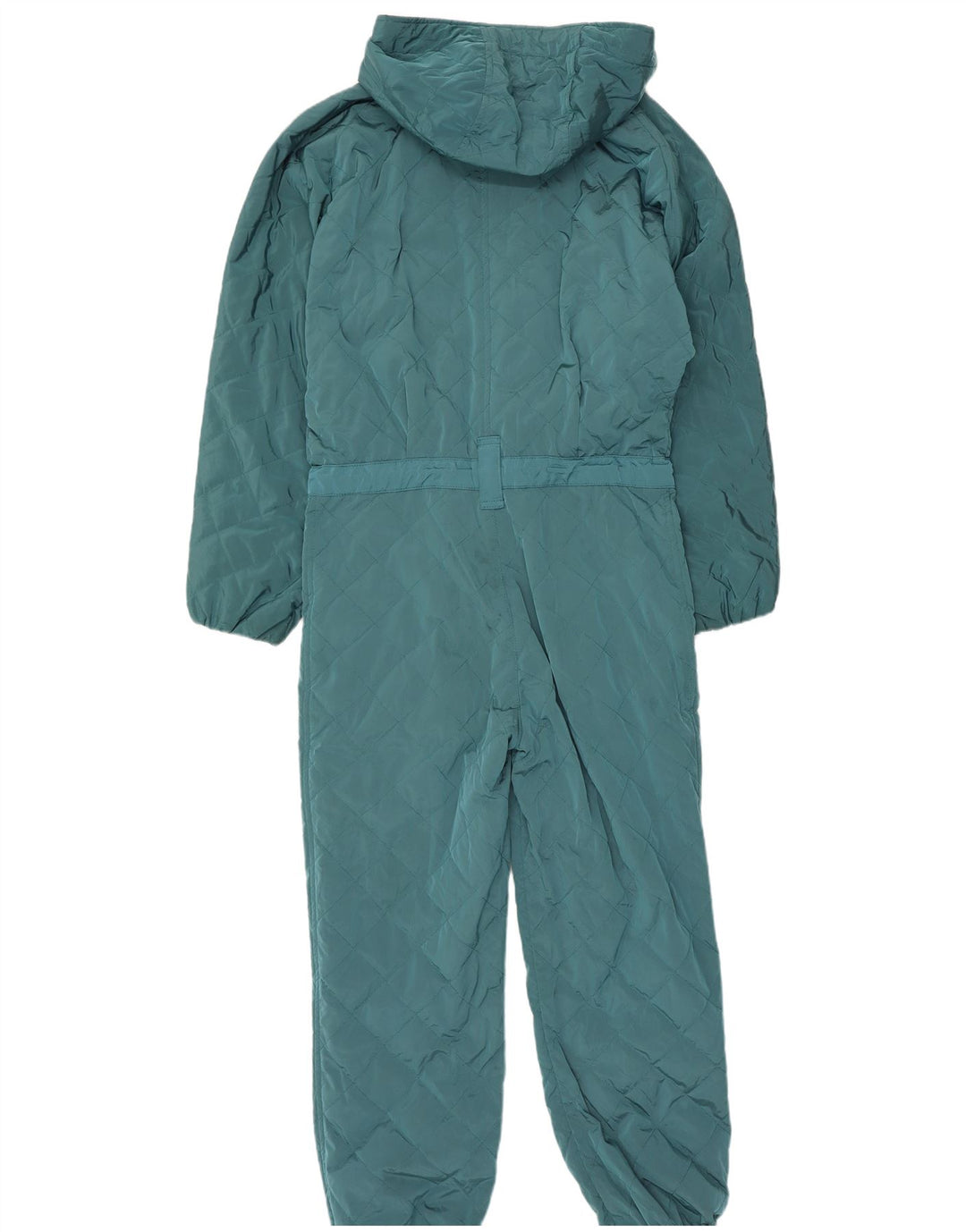 Macacão de esqui com capuz feminino cartão postal IT 42 nylon azul médio