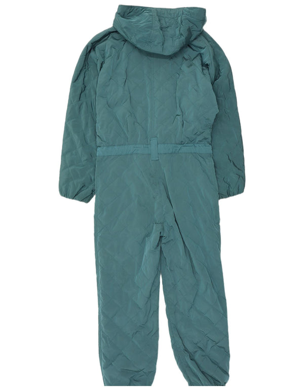 Macacão de esqui com capuz feminino cartão postal IT 42 nylon azul médio
