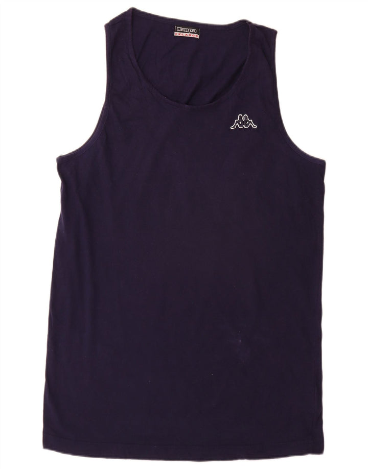 Top colete masculino Kappa 2XL algodão azul marinho