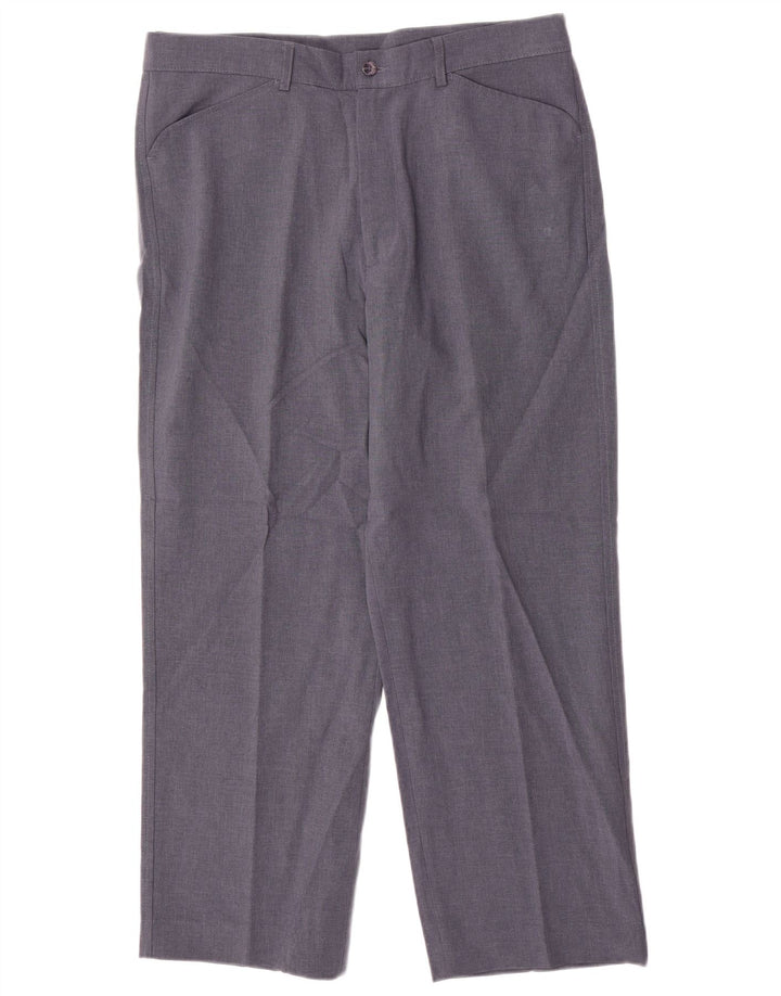 Calça casual reta masculina Farah W36 L29 poliéster azul