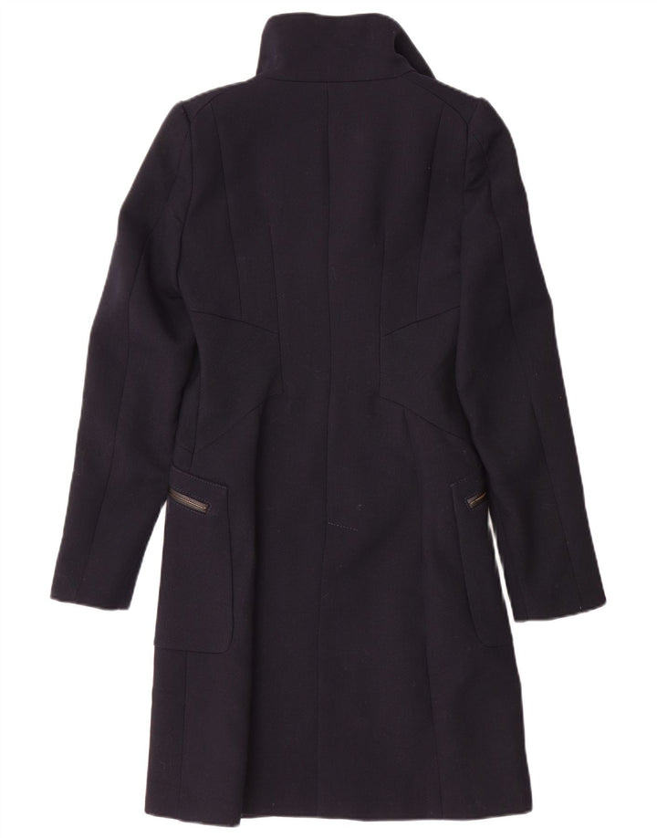 Sobretudo feminino Zara UK 6 XS azul marinho
