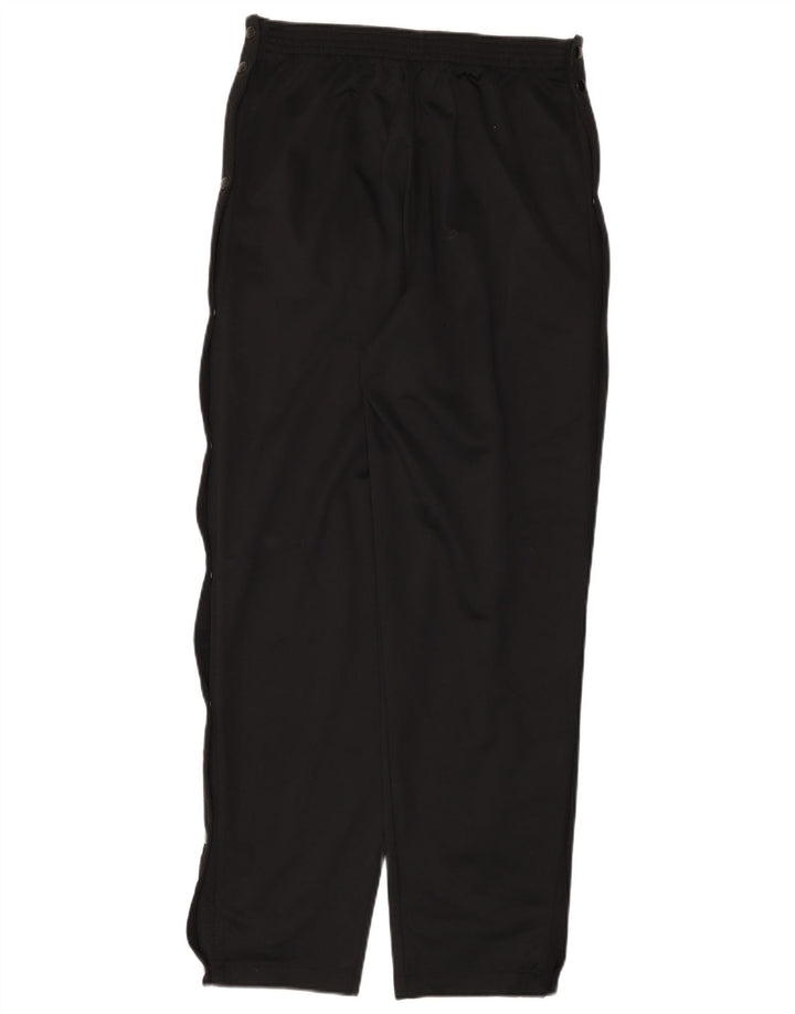 Calça de treino masculina Champion Graphic pequena preta de poliéster