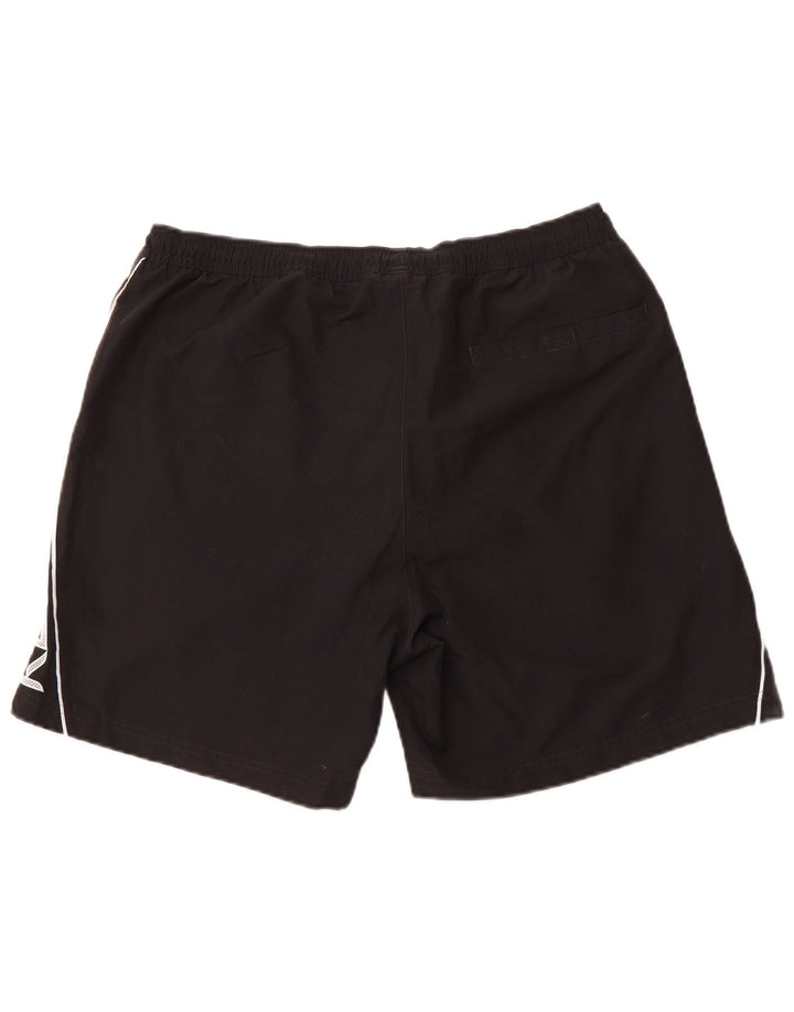 Shorts esportivos gráficos masculinos REEBOK poliéster preto grande