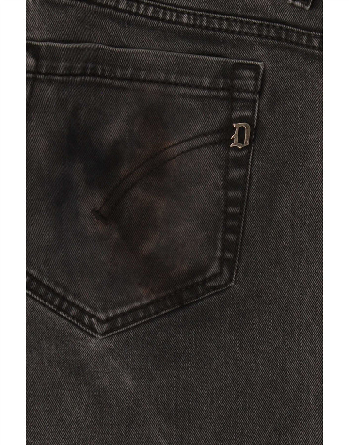 Dondup Mens George Slim Jeans W36 L29 Algodão Cinza