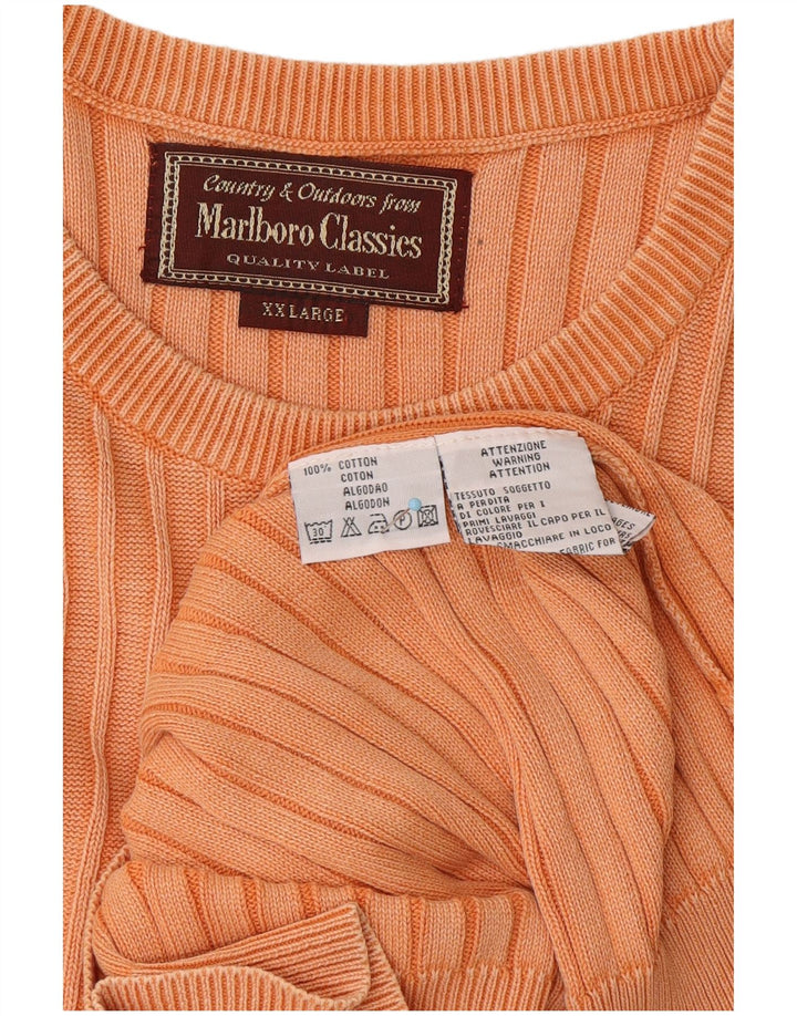 MARLBORO CLASSICS Regata masculina com colete 2XL algodão laranja