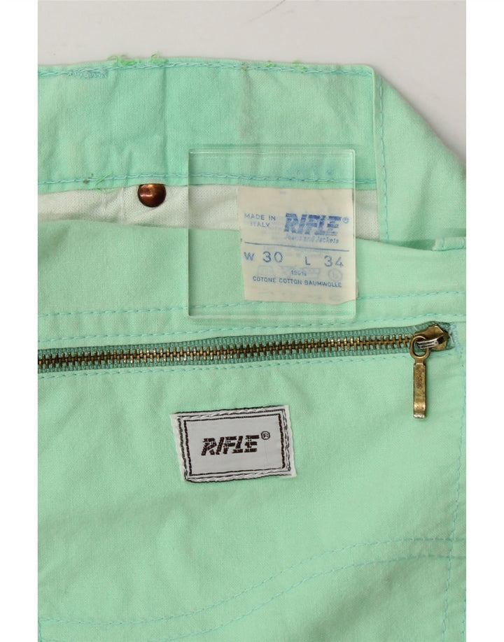 RIFLE Womens Tapered Casual Trousers W30 L30 Green Cotton Vintage Rifle and Second-Hand Rifle from Messina Hembry 