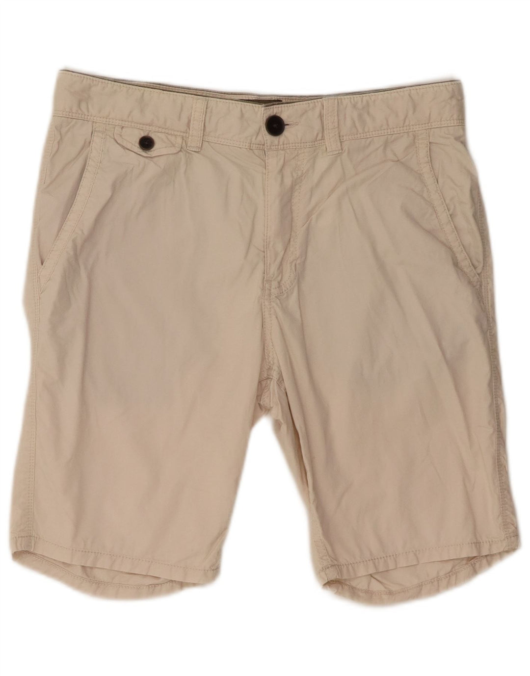 TIMBERLAND Mens Earthkeepers Chino Shorts W30 Algodão Bege Médio