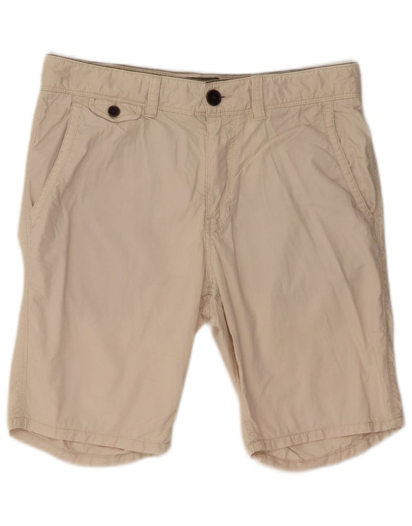 TIMBERLAND Mens Earthkeepers Chino Shorts W30 Algodão Bege Médio