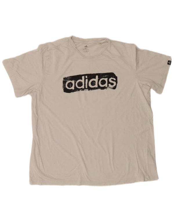 Camiseta Adidas Masculina Graphic Top XL Algodão Branco