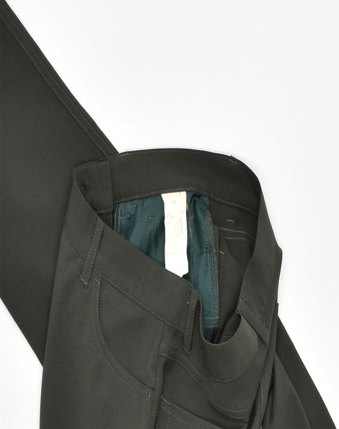 BENETTON Womens Tapered Casual Trousers IT 44 Medium W28 L29 Khaki | Vintage | Thrift | Second-Hand | Used Clothing | Messina Hembry 