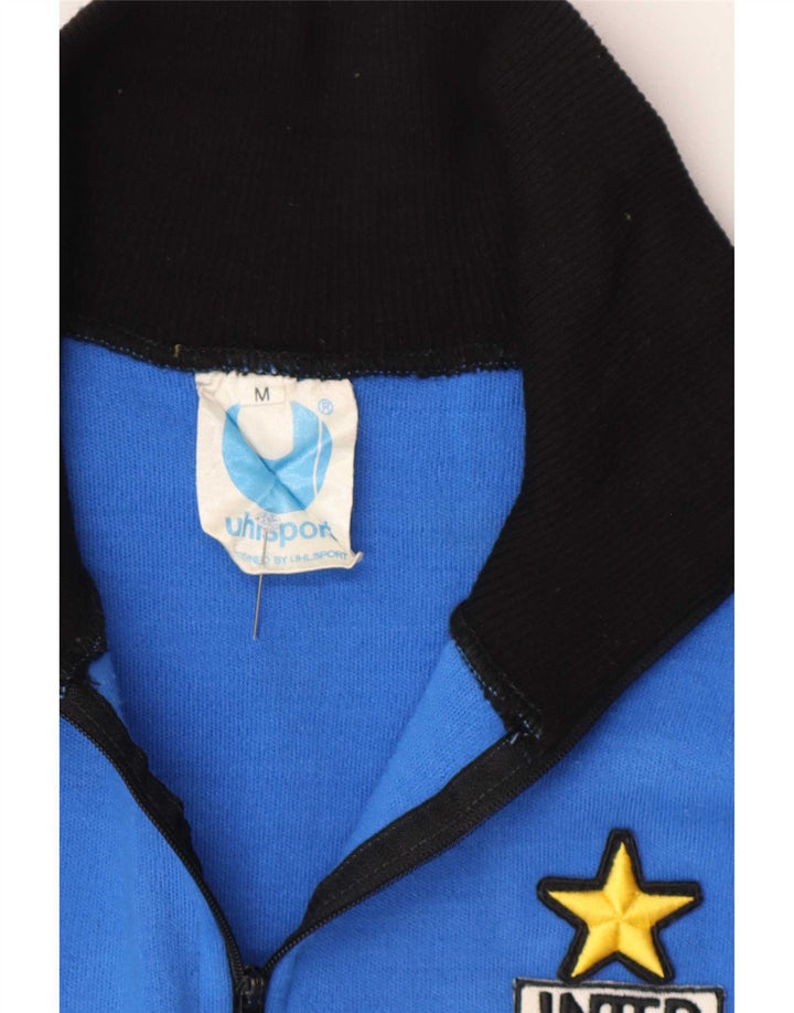 Uhlsport masculino Inter Milan 1990-1991 moletom jumper médio azul