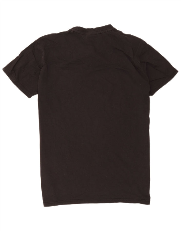 Camiseta masculina Hummel com estampa gráfica grande preta