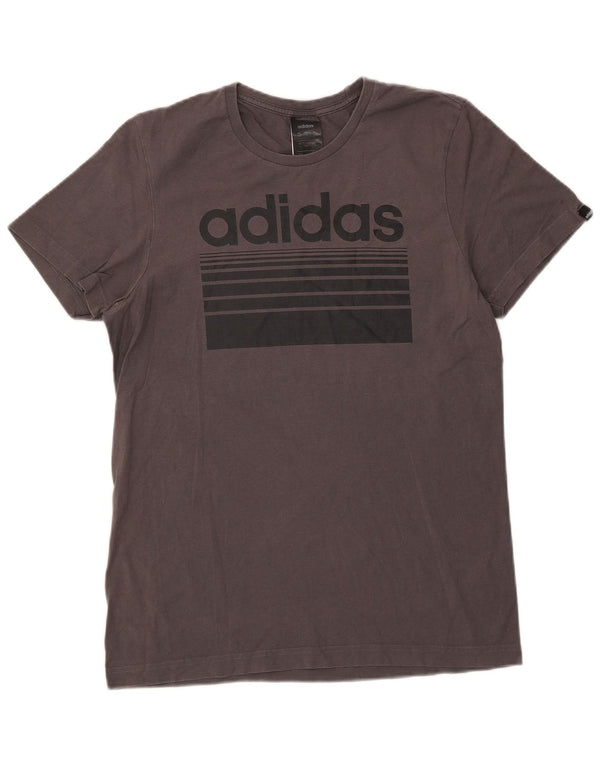 Camiseta Adidas Masculina Graphic Top Pequeno Algodão Cinza