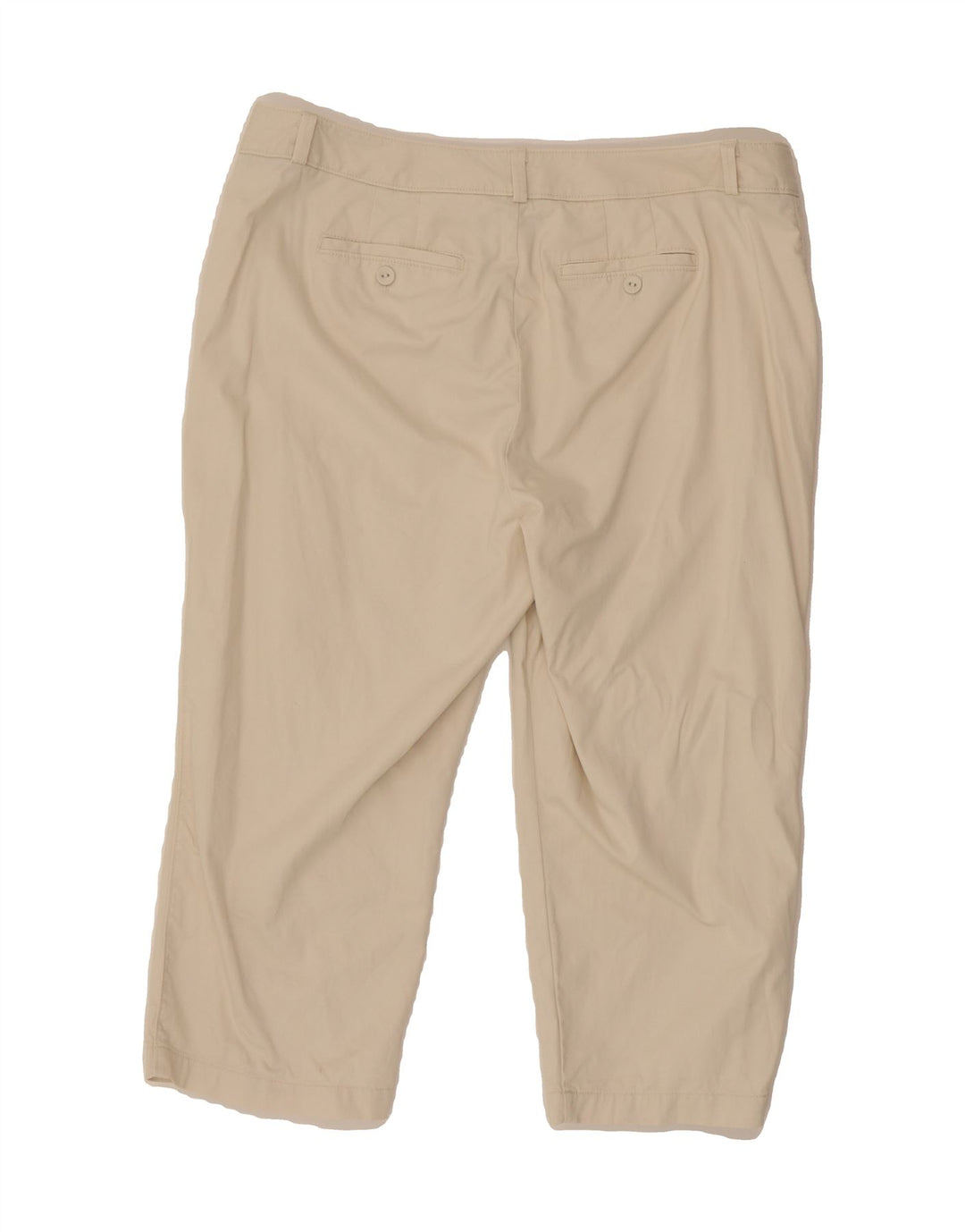 DOCKERS Womens Slim Capri Trousers US 18 2XL W38 L22 Off White Cotton Vintage Dockers and Second-Hand Dockers from Messina Hembry 