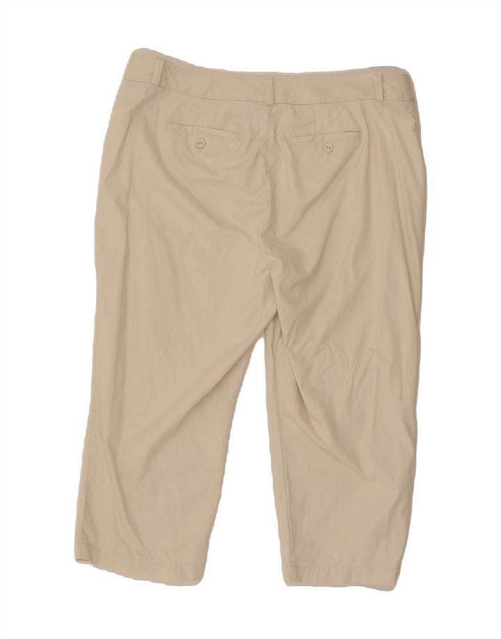 DOCKERS Womens Slim Capri Trousers US 18 2XL W38 L22 Off White Cotton Vintage Dockers and Second-Hand Dockers from Messina Hembry 