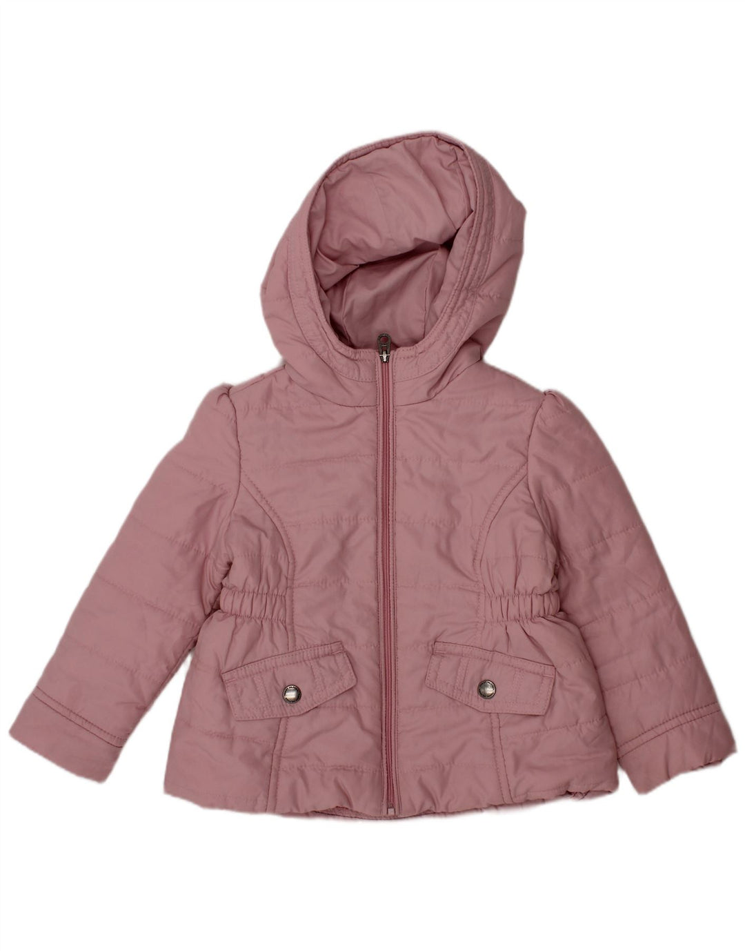 Jaqueta acolchoada com capuz para meninas TOMMY HILFIGER 12-18 meses poliéster rosa