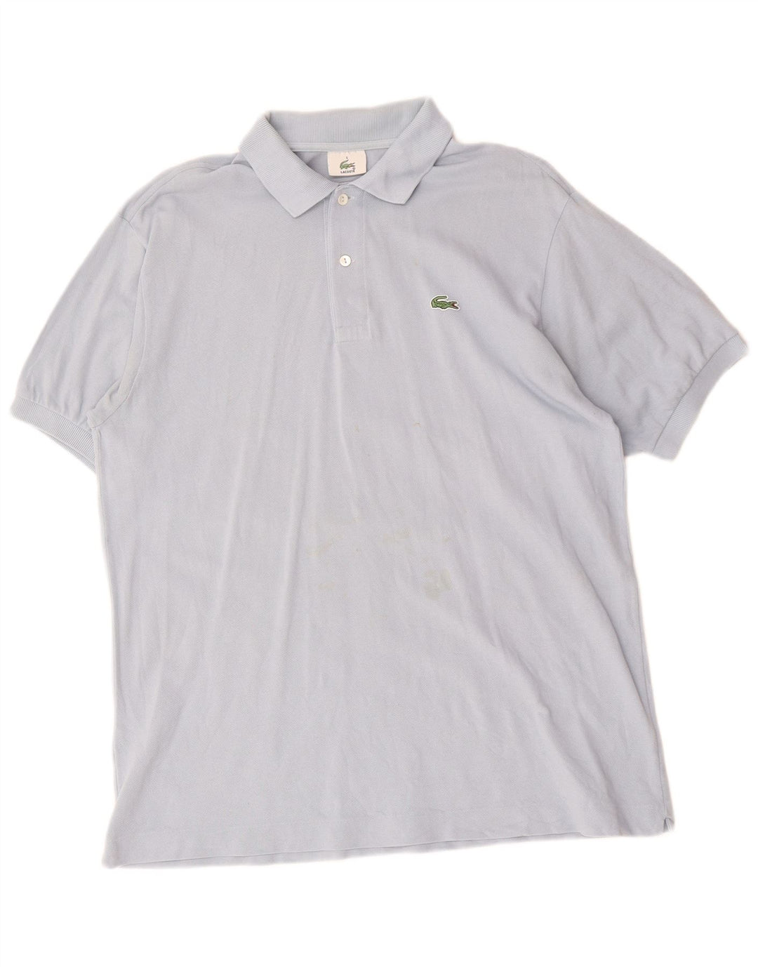 Camisa polo masculina Lacoste tamanho 5 grande algodão azul