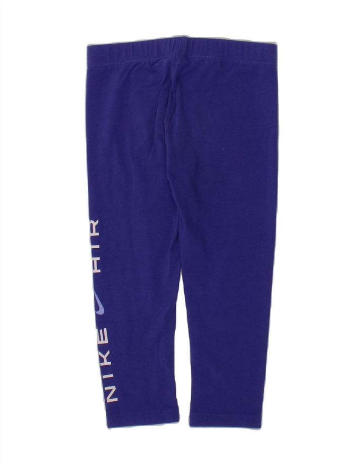 NIKE Girls Graphic Leggings 2-3 Years  Purple Cotton Vintage Nike and Second-Hand Nike from Messina Hembry 