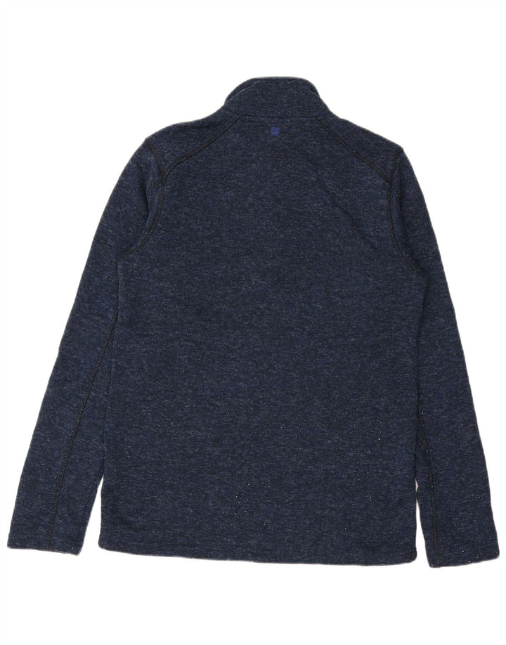 Suéter masculino Mountain Warehouse com zíper e gola média azul marinho
