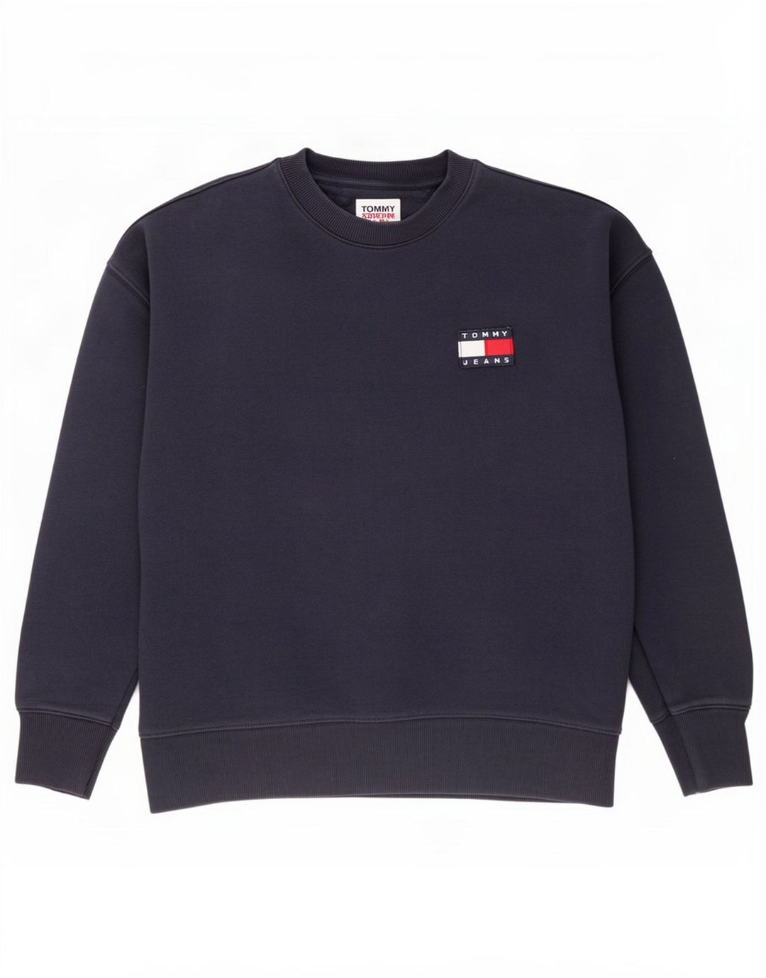 Tommy Hilfiger moletom masculino jumper médio algodão azul marinho