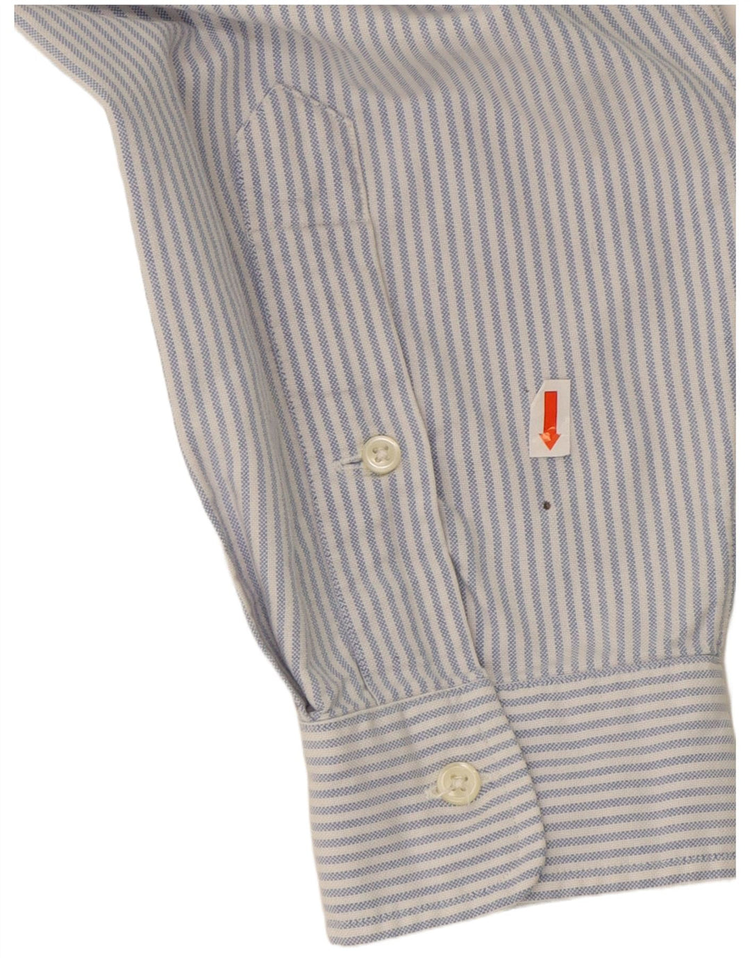 Camisa masculina Yarmouth RALPH LAUREN tamanho 17 XL algodão listrado azul