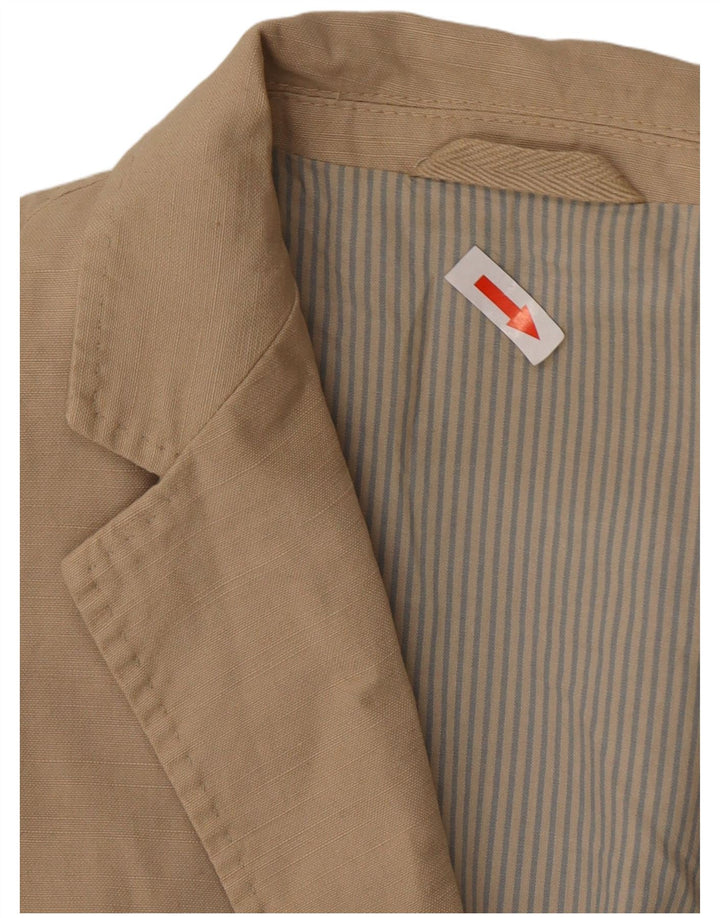 Jaqueta blazer masculina Massimo Dutti com 2 botões EU 48 algodão bege médio