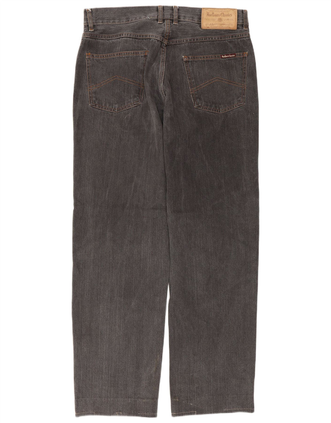 MARLBORO CLASSICS Calça jeans reta masculina W33 L29 algodão cinza