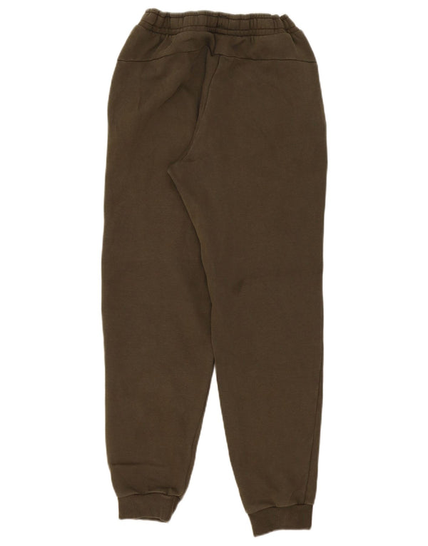 Puma Boys Graphic Calças de treino Joggers 13-14 anos Algodão cáqui