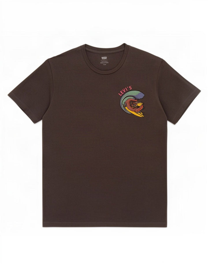 Camiseta gráfica masculina Levi's cinza médio