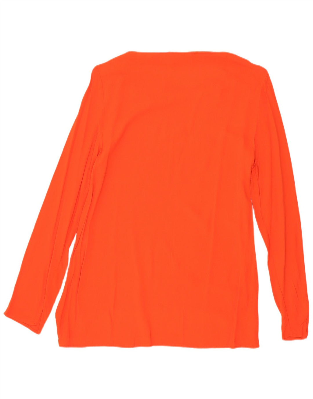 Top feminino Zara manga comprida UK 6 XS laranja